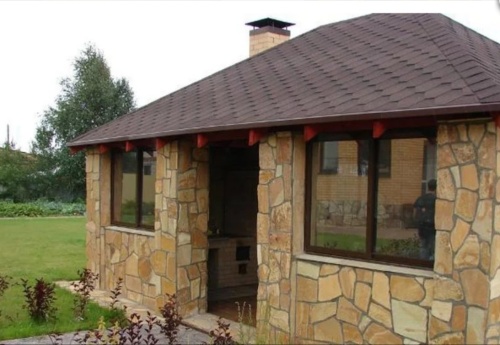 Плитняк златолит жёлтый золотистый для фасада 1,5-3см купить в Мытищах